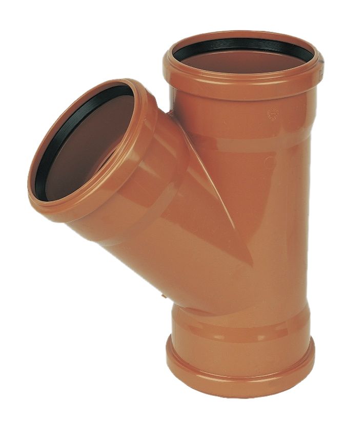 FloPlast Underground drainage Junction, (Dia)110mm (H)132mm