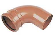 FloPlast Underground drainage Single socket Bend 285115, (Dia)110mm (L)132mm