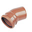 FloPlast Underground drainage Single socket Bend 285117, (Dia)110mm (L)132mm