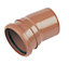 FloPlast Underground drainage Single socket Bend 285119, (Dia)110mm (L)132mm
