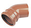 FloPlast Underground drainage Single socket Bend 285121, (Dia)110mm (L)132mm