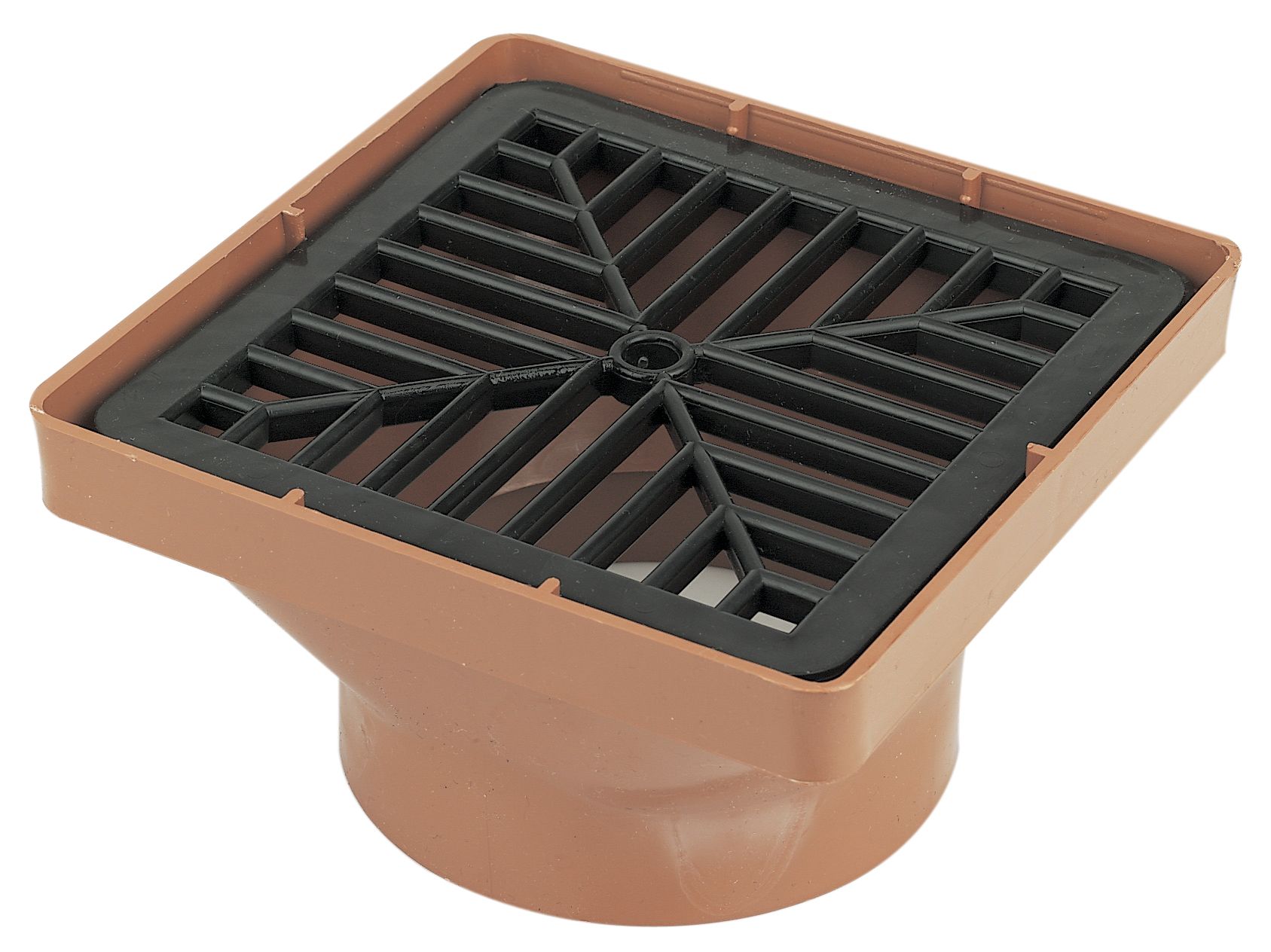 FloPlast Underground drainage Square Hopper & grid, (Dia)110mm