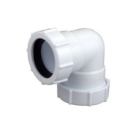 FloPlast Universal White Compression 135° Waste pipe Bend (Dia)32mm