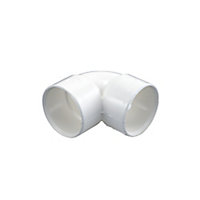 FloPlast White 90° Waste pipe Overflow bend (Dia)21.5mm