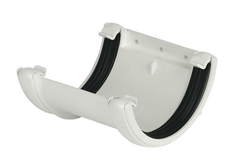 FloPlast White Half round Union Bracket (Dia) 112mm