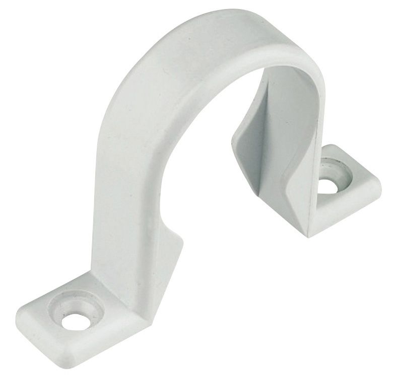FloPlast White Push-fit Waste pipe Clip (Dia)40mm, Pack of 3 Price Comparisons | Compare The Build