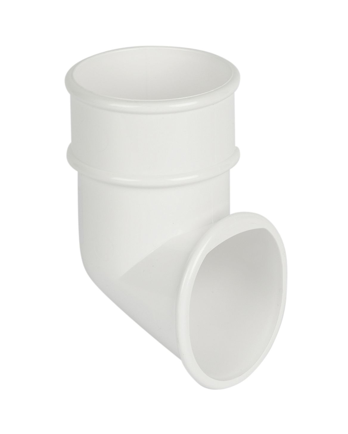 FloPlast White Round Gutter shoe (L)79mm (Dia)68mm