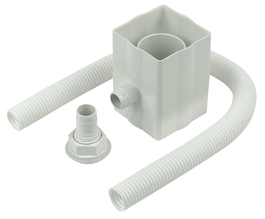 FloPlast White Round & square Gutter diverter