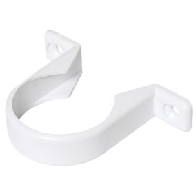 FloPlast White Solvent weld Waste pipe Clip (Dia)32mm, Pack of 3