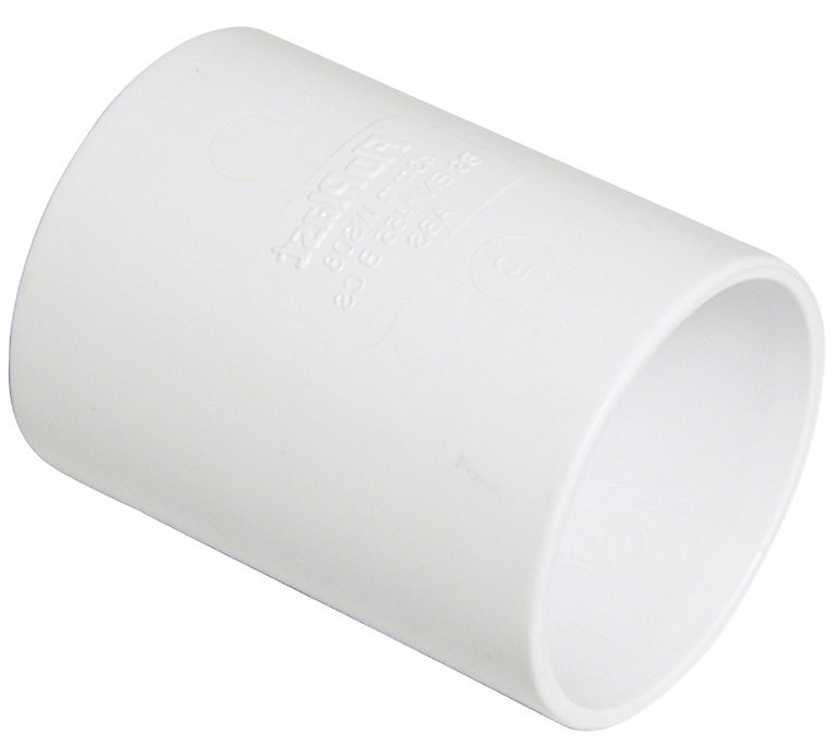 FLOPLAST HALF 0.5 METRE of 32mm 1.1/4 WHITE ABS SOLVENT WASTE PIPE WELD SYSTEM 