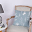 Floral Blue & white Cushion (L)45cm x (W)45cm