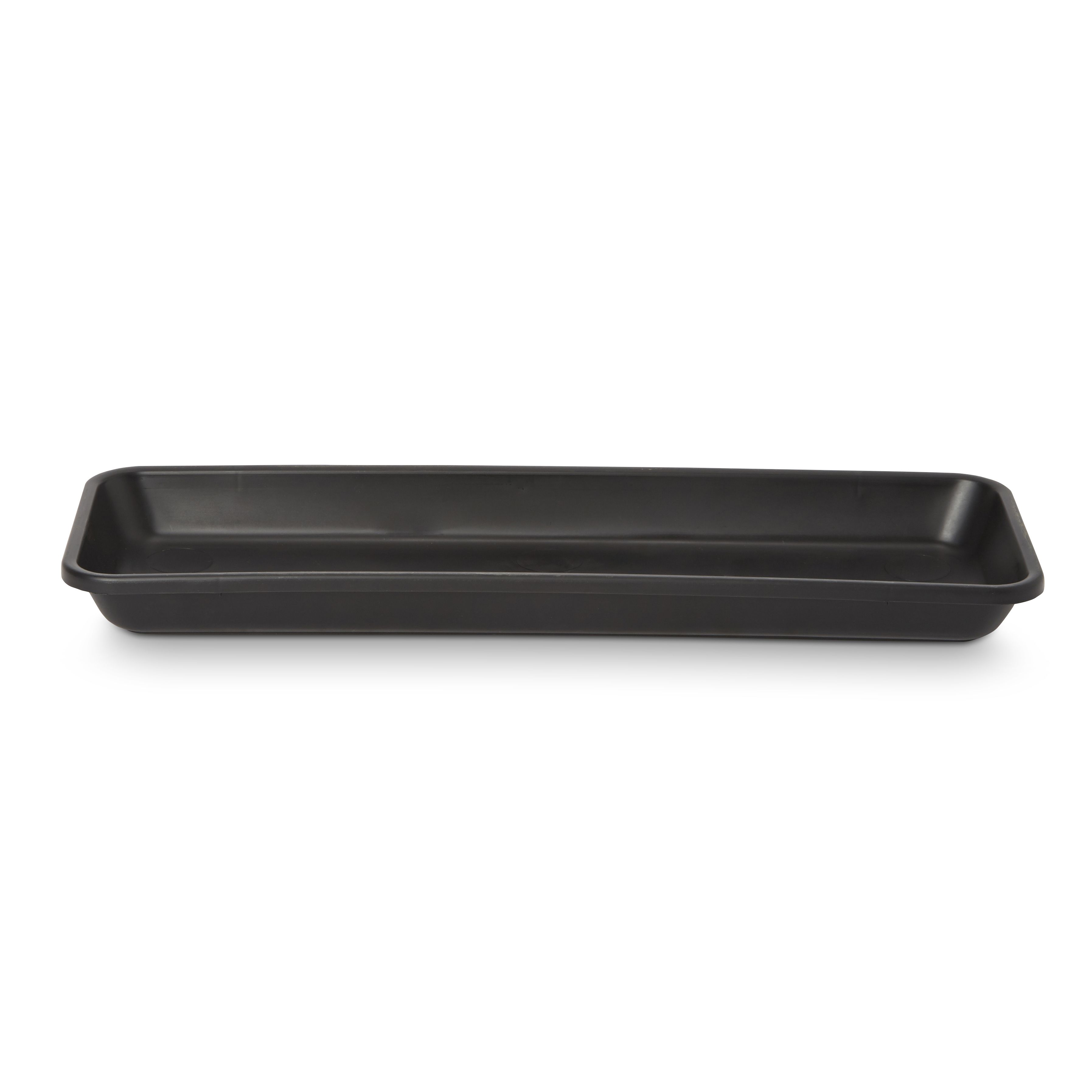 Florus Black 40cm bell trough Saucer DIY at B&Q