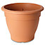 Florus Brown Plastic Bell Plant pot (Dia)55cm