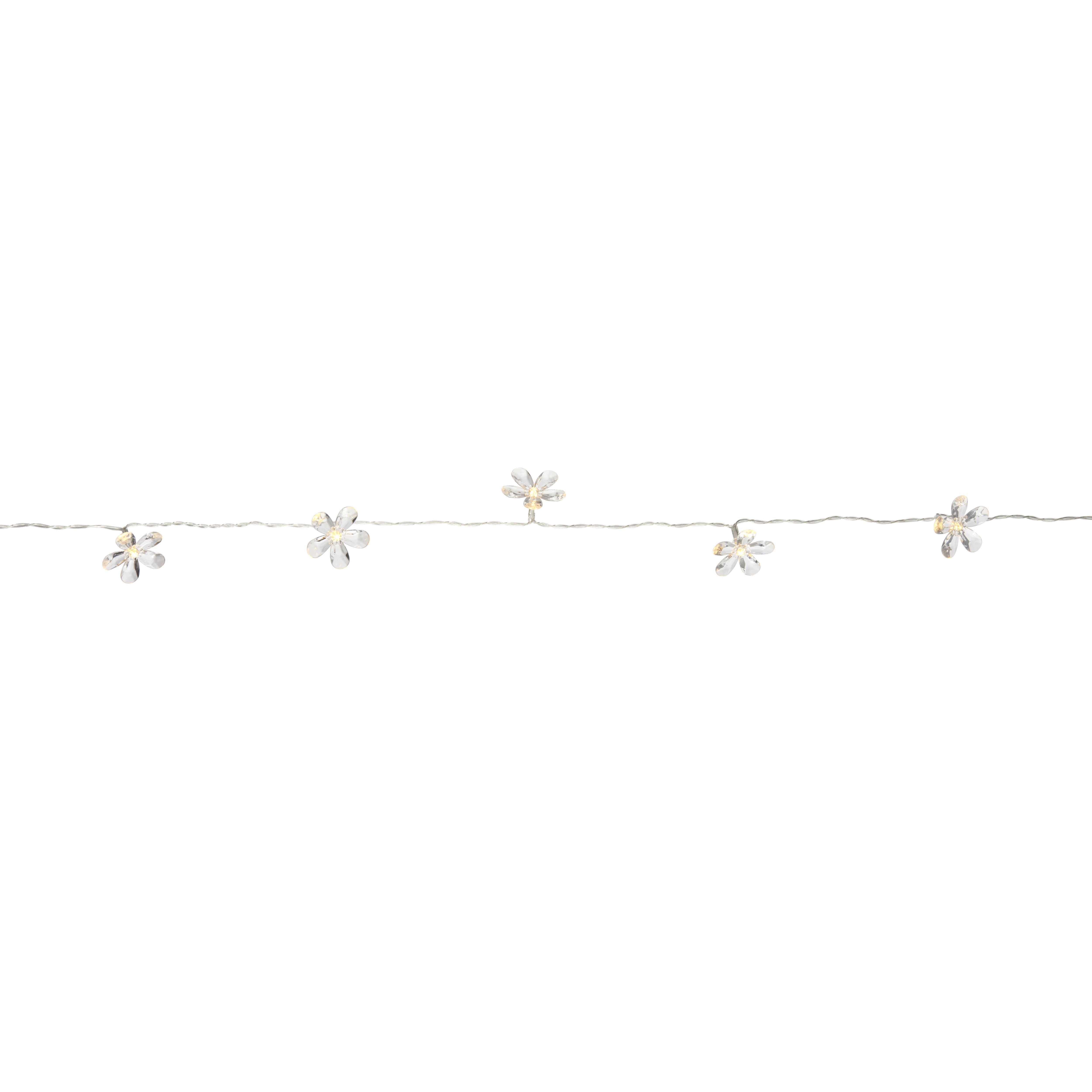 Flower Battery-powered Warm white 10 LED Indoor String lights