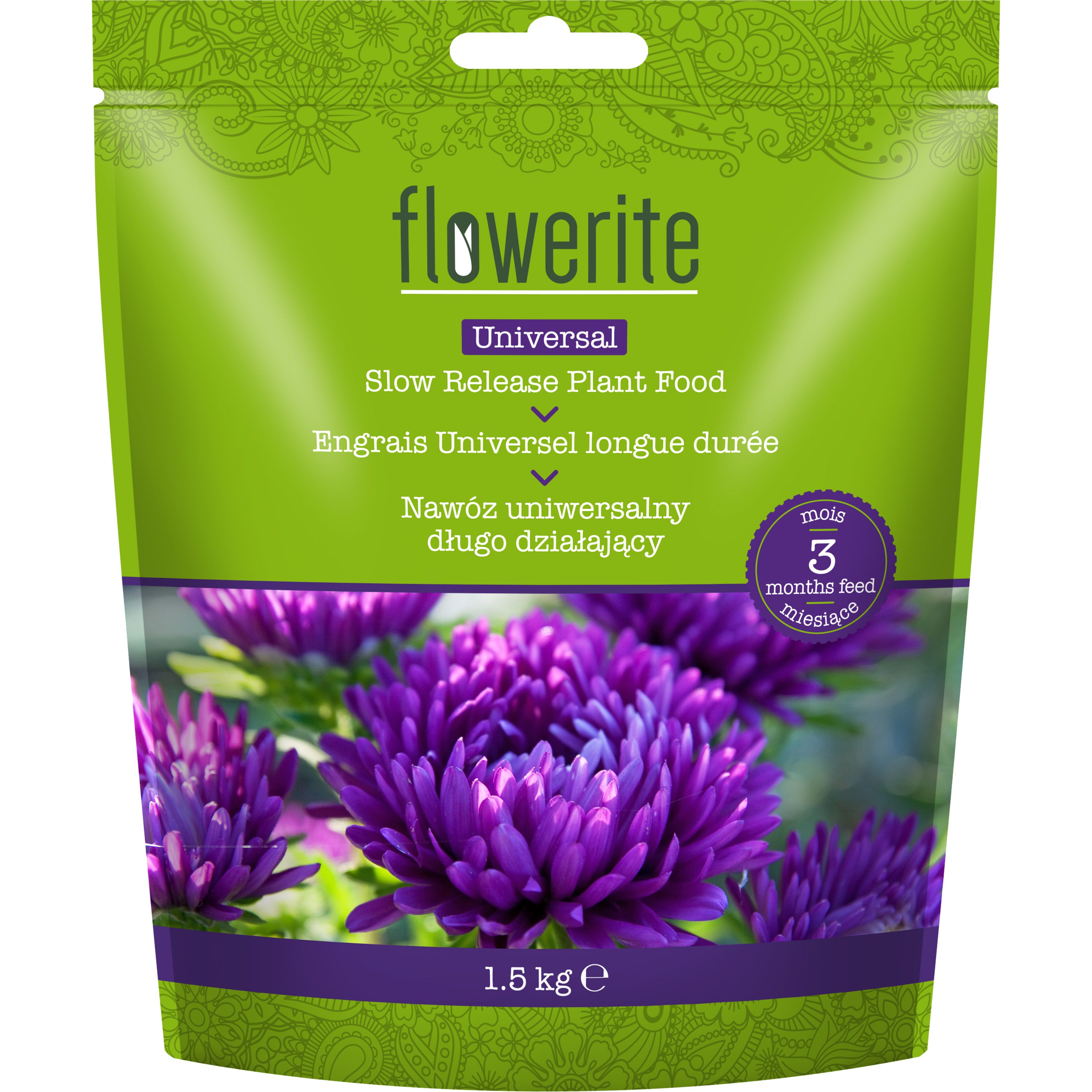 Flowerite 3 month slow release Universal plant food 1.5kg | DIY at B&Q