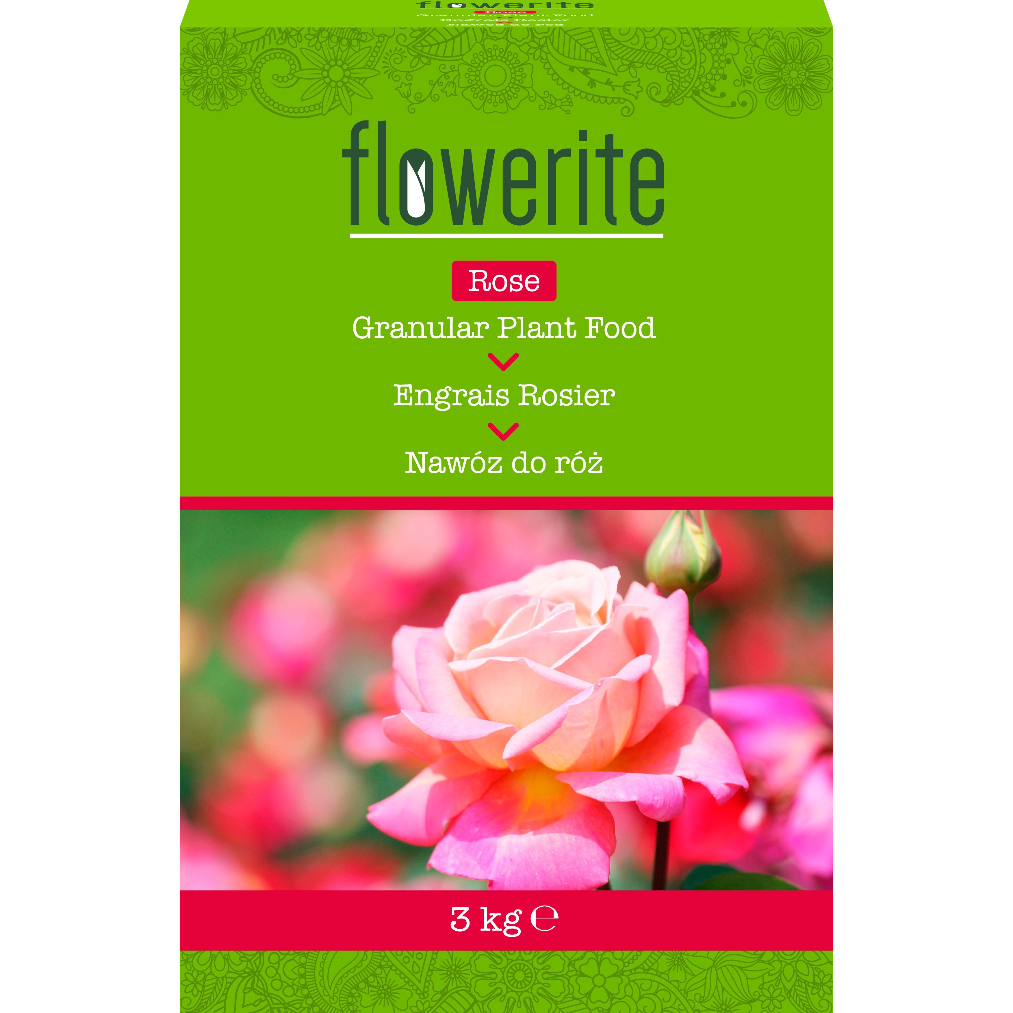 Flowerite Rose Plant feed Granules 3kg DIY at B&Q
