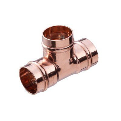 Flowflex Brass Equal Tee (Dia) 15mm x 15mm x 15mm, Pack of 10