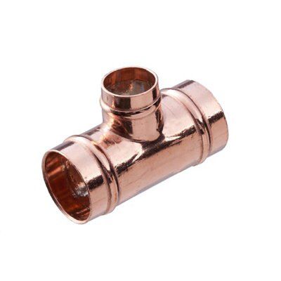 Flowflex Brass Reducing Tee (Dia) 22mm x 15mm x 22mm, Pack of 5