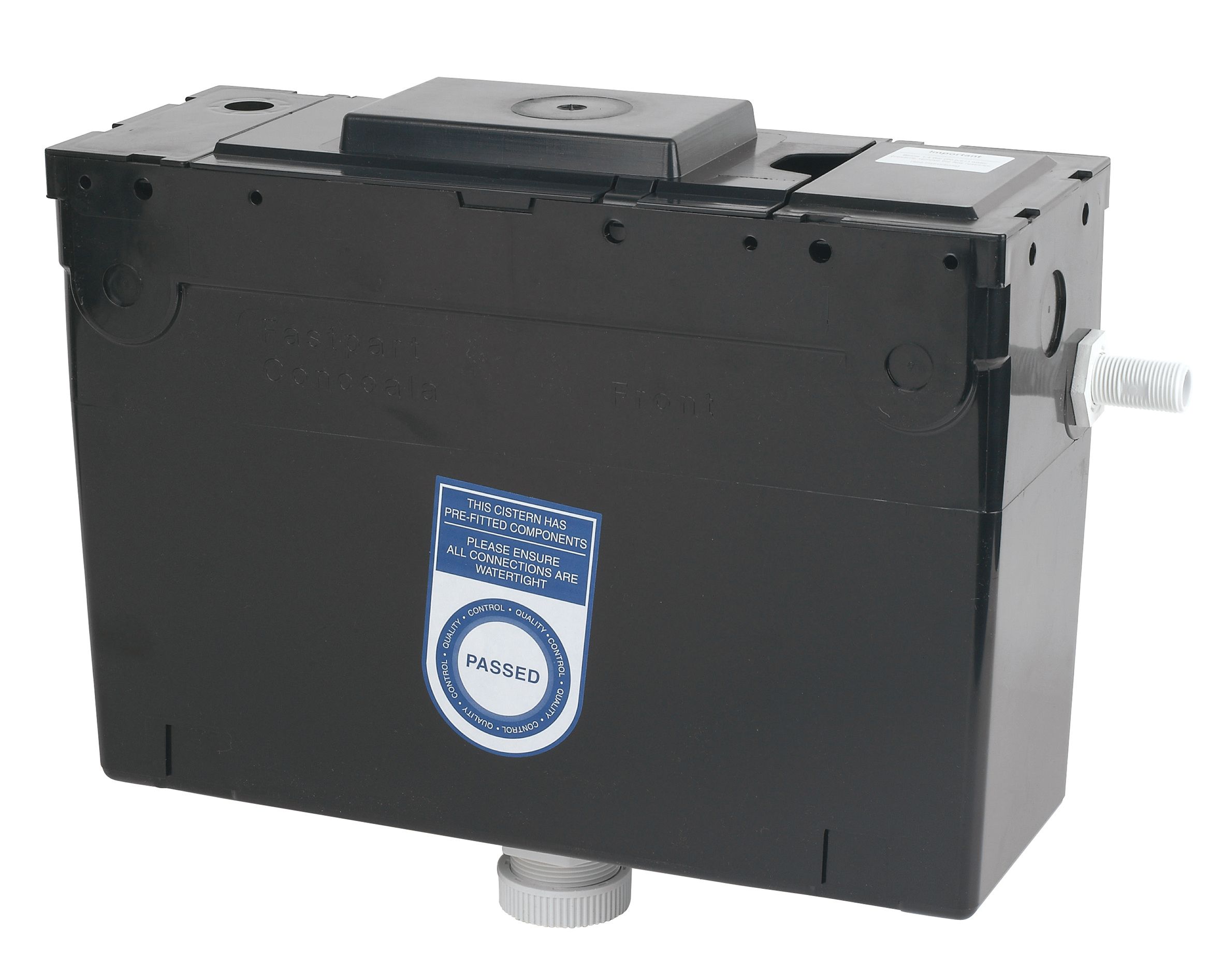 Fluidmaster Black Concealed Cistern (H)300mm (W)41cm (D)15cm
