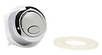 Fluidmaster Silver Plastic & rubber Replacement flush seal & dual flush button