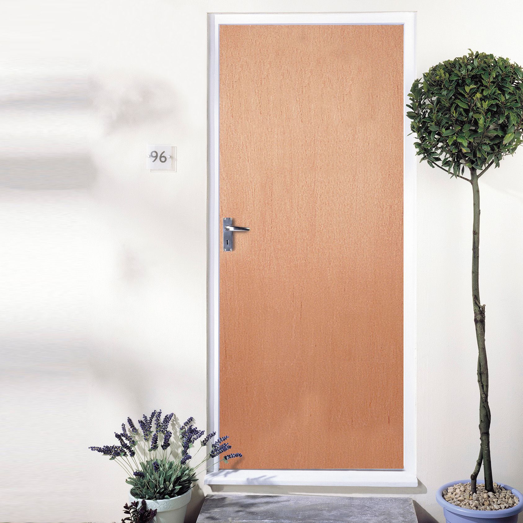 Flush Wooden External Fire door, (H)1981mm (W)762mm
