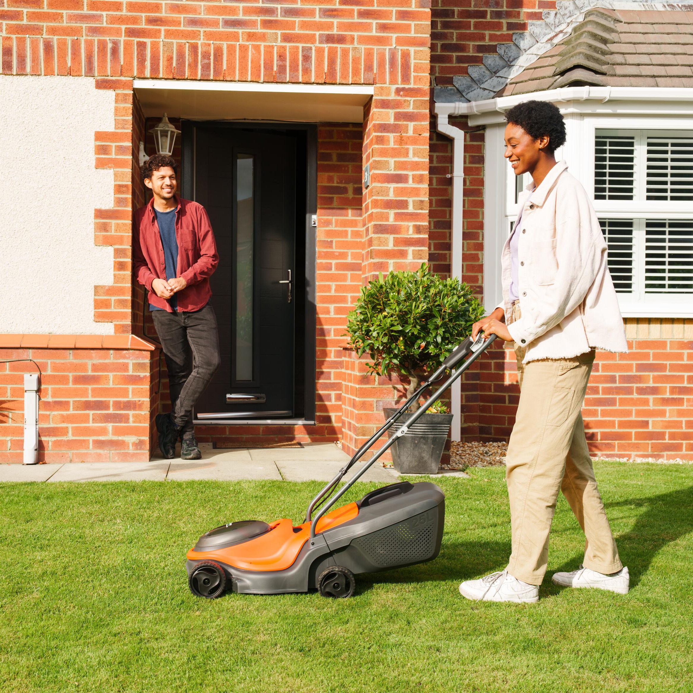 Cordless rotary lawnmower sale