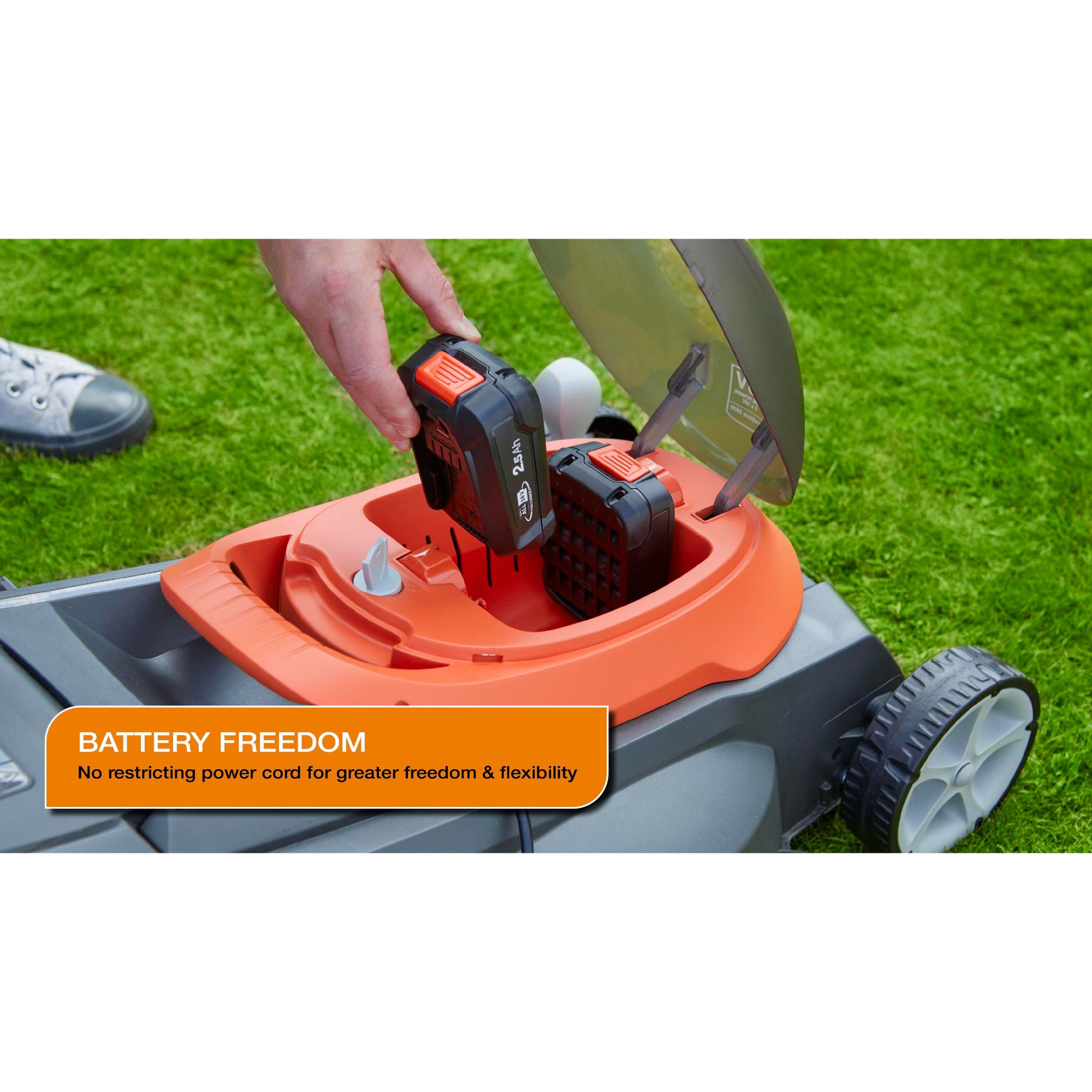 Flymo Battery Rotary Lawnmower 9705389-01 Cordless 36V Push Lawnmower