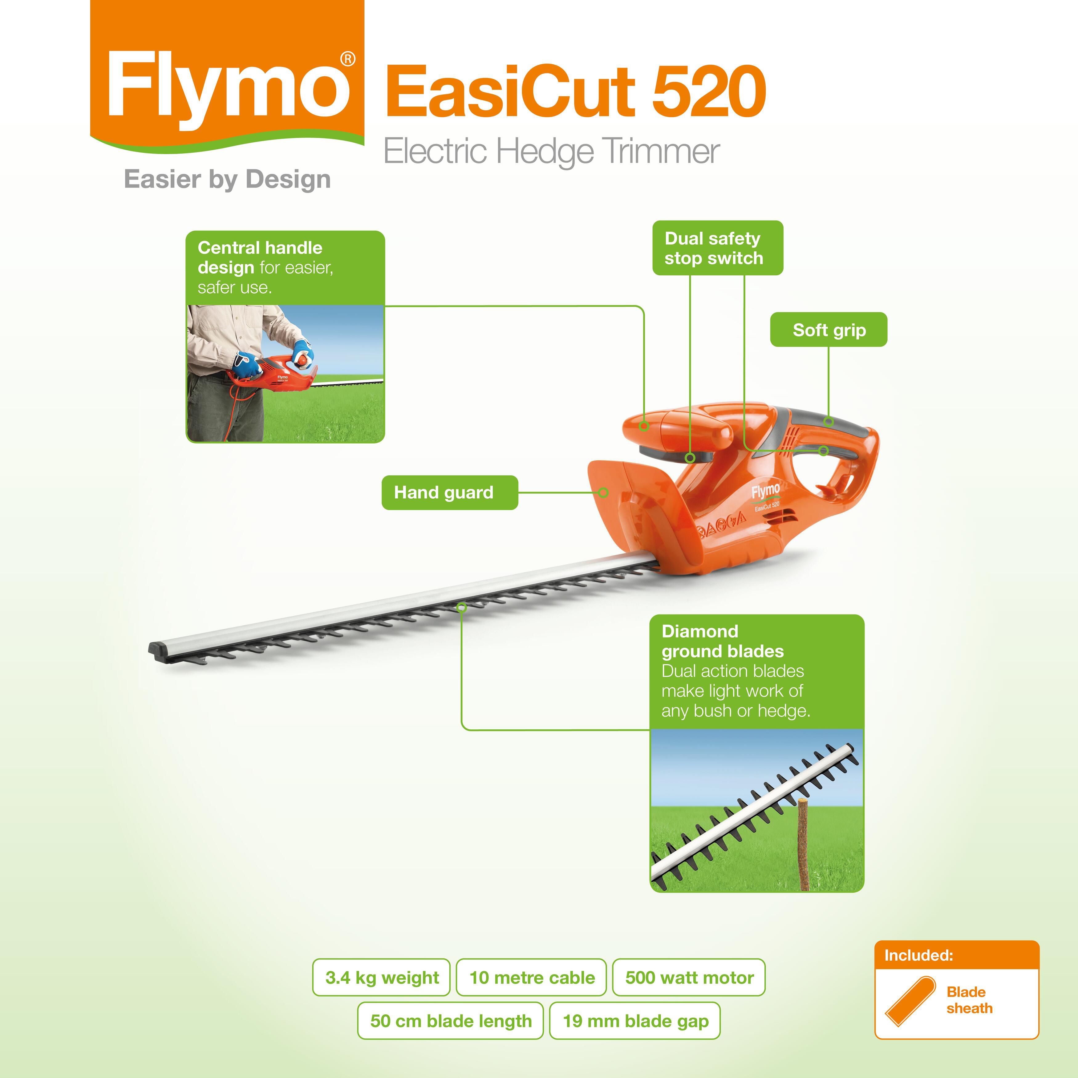 Flymo Easicut Corded 500W Hedge trimmer - 500mm