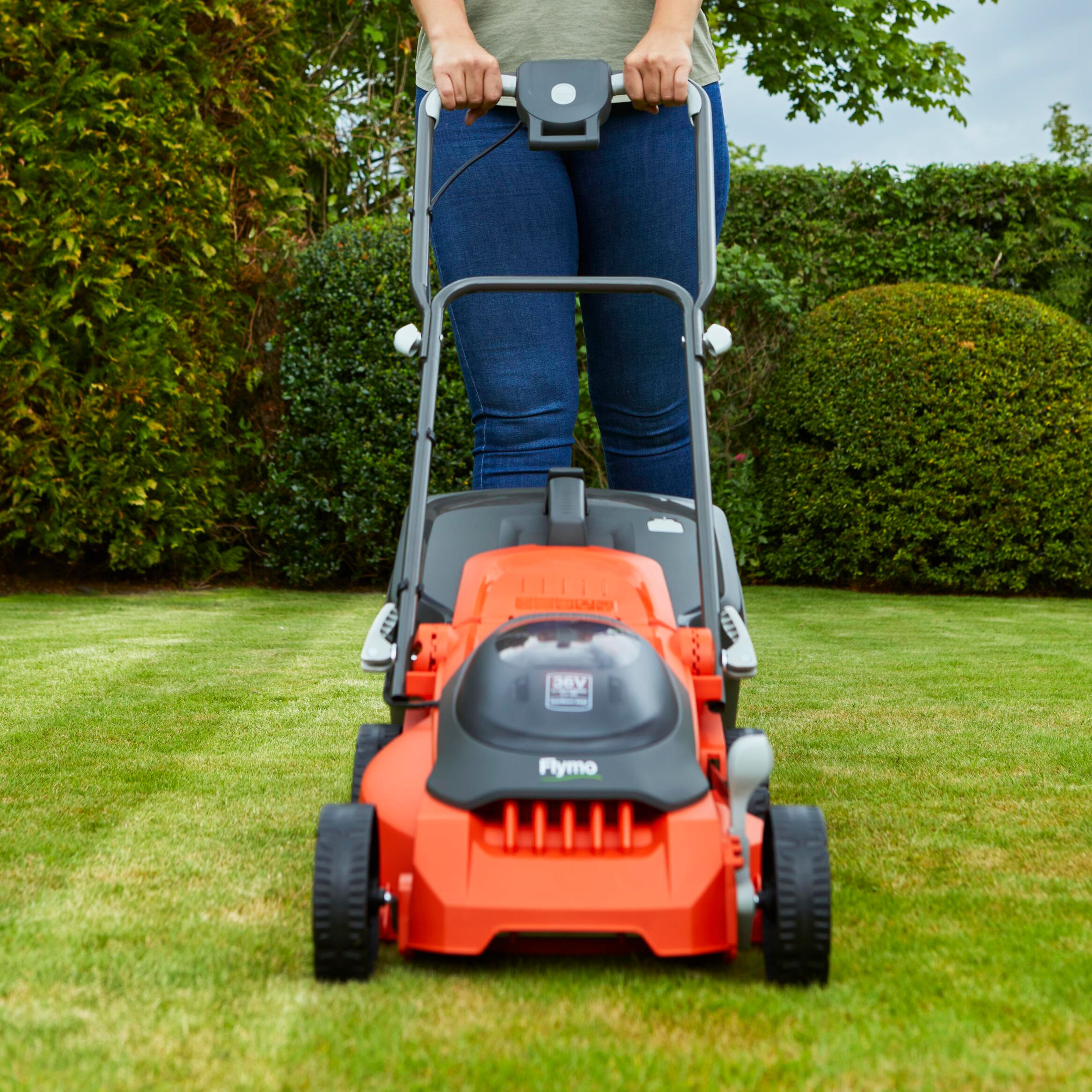 B&q flymo hover online mowers