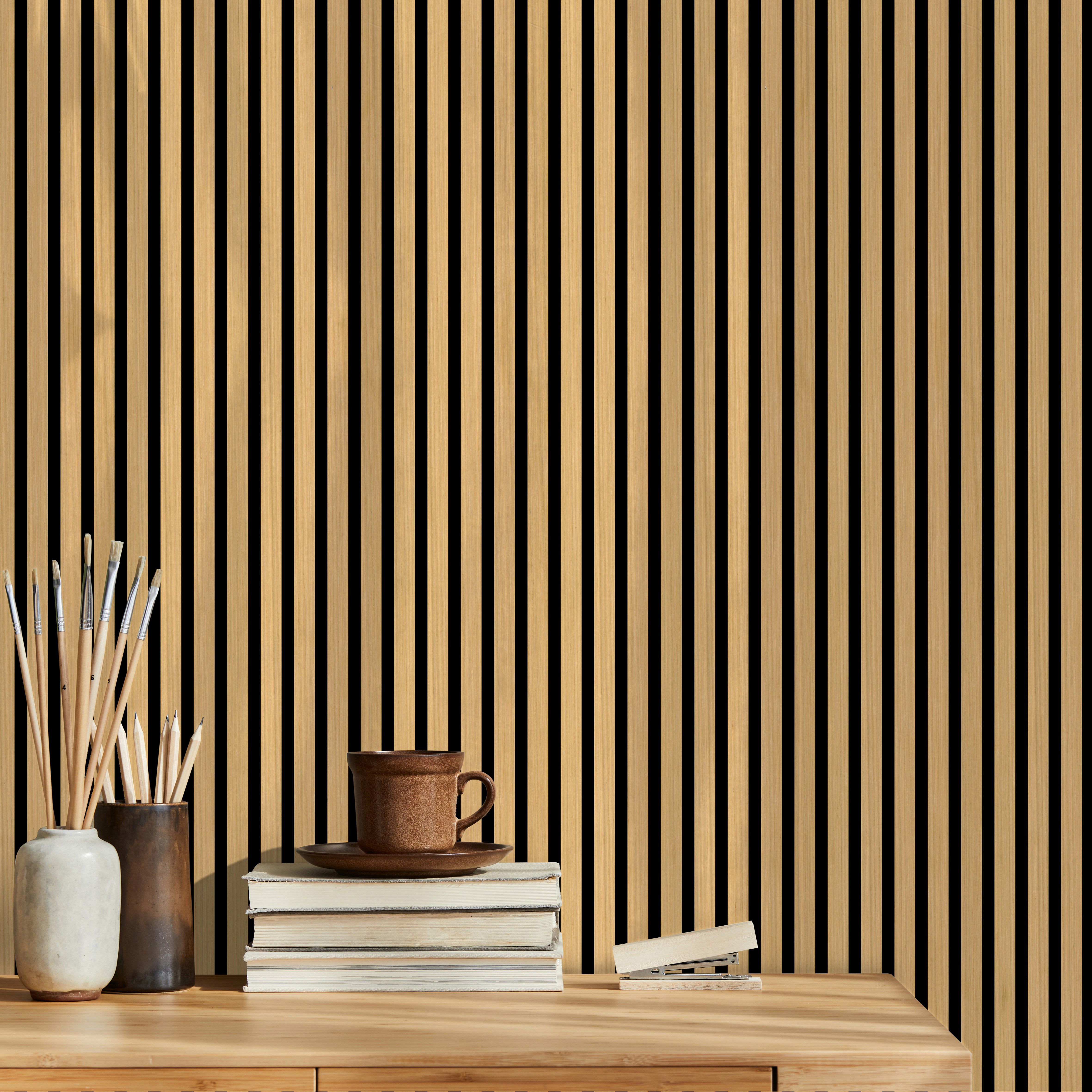 FN Acustico Oak veneer Acoustic panel (L)1200mm (W)572.5mm