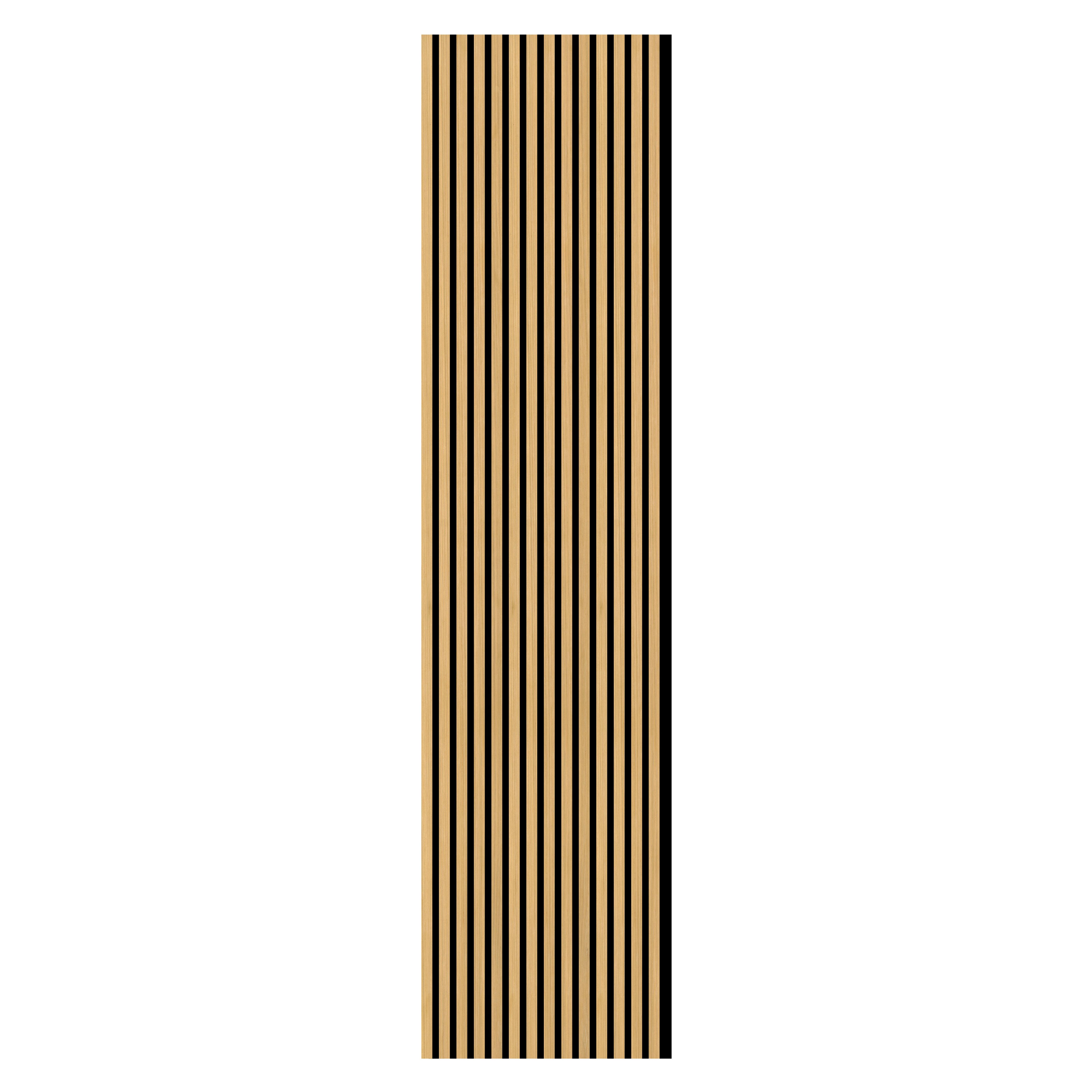 FN Acustico Oak veneer Acoustic panel (L)2400mm (W)572.5mm