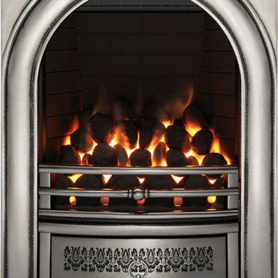 Focal Point Arch Chrome effect Manual control 3.75kW Gas Fire