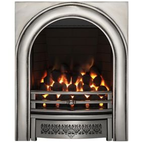 Focal Point Arch Chrome effect Remote controlled 3.75kW Gas Fire