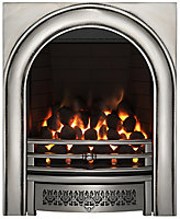 Focal Point Arch Chrome effect Remote controlled Gas Fire FPFBQ249