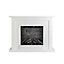 Focal Point Atherstone Slate White MDF Wall-mounted Electric Fire suite