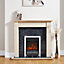Focal Point Blenheim Chrome effect Electric fire suite