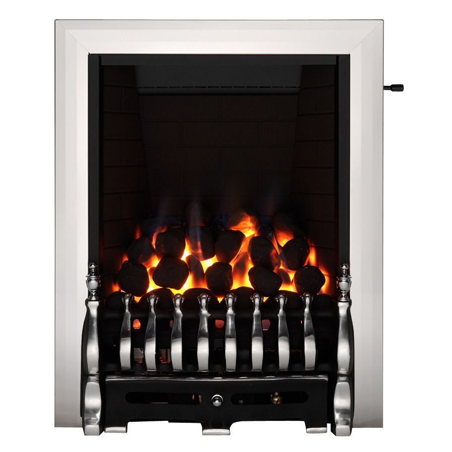 Focal Point Blenheim Chrome effect Slide control Gas Fire