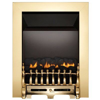 Focal Point Blenheim flue less Brass effect Manual control Gas Fire