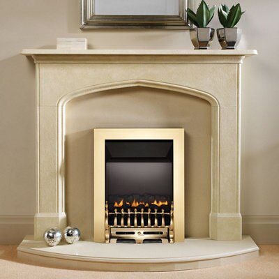 Focal Point Blenheim flue less Brass effect Manual control Gas Fire