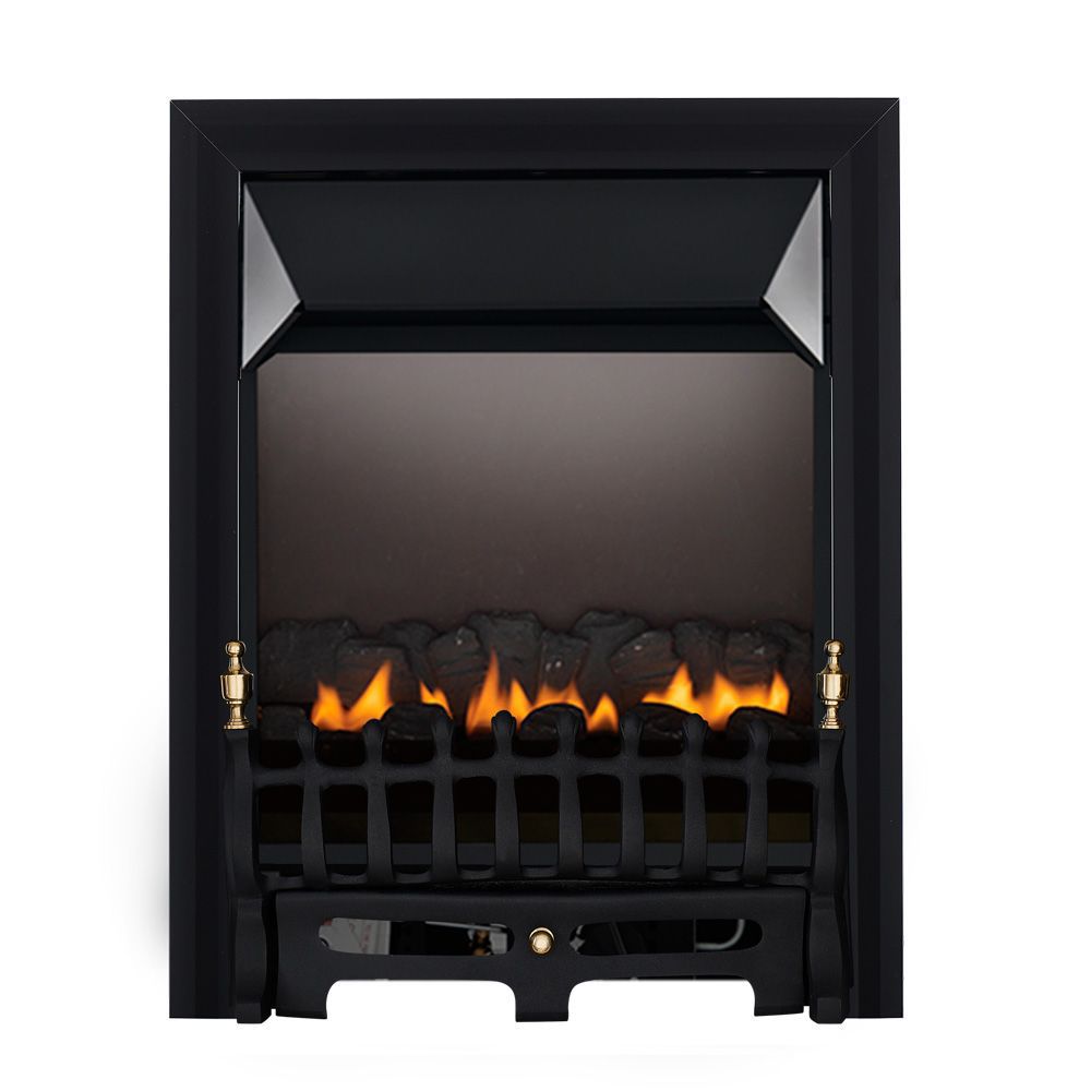 Focal Point Blenheim flue less flueless Black Manual control Gas Fire | DIY  at Bu0026Q