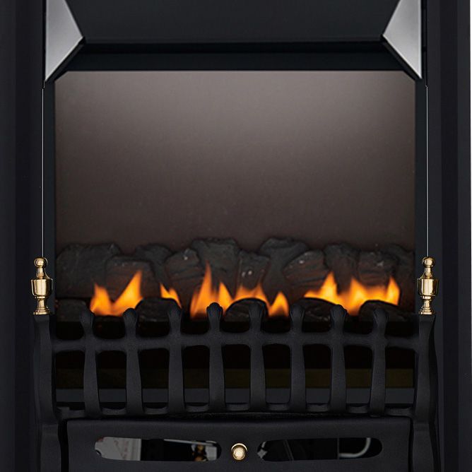 Focal Point Blenheim flue less flueless Black Manual control Gas Fire | DIY  at Bu0026Q