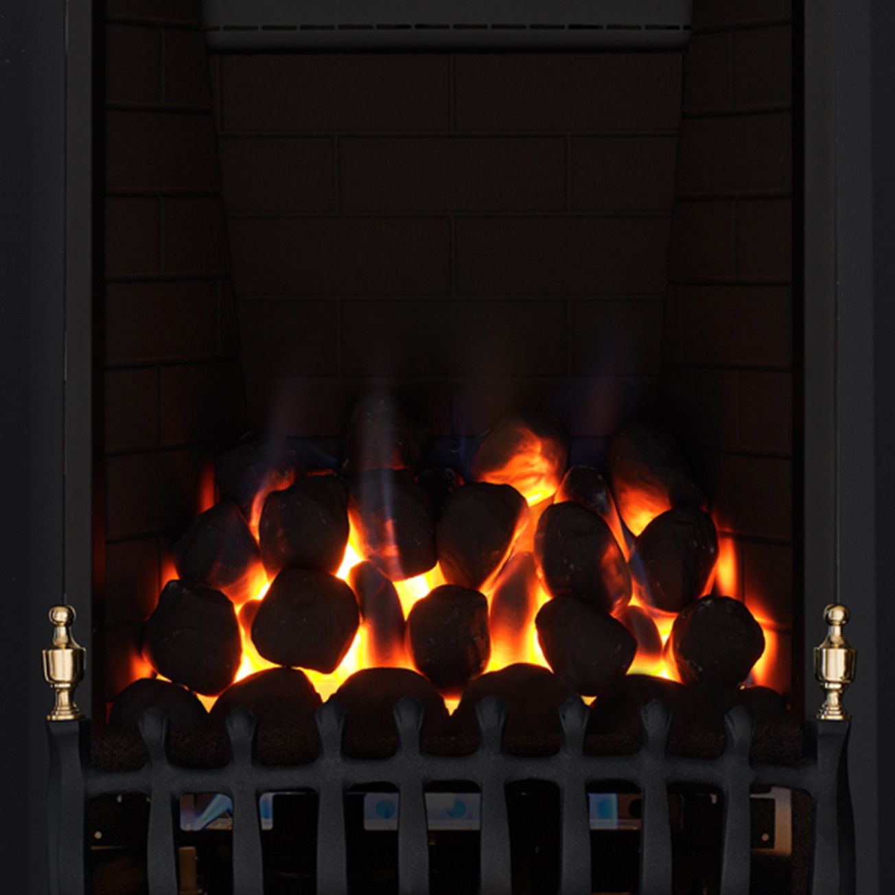 Focal Point Blenheim full depth Black Remote controlled 3.75kW Gas Fire