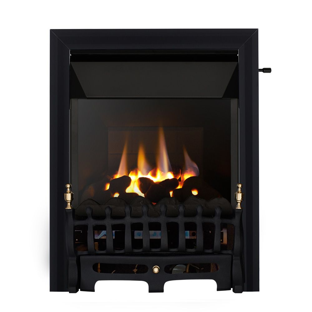 Focal Point Blenheim high efficiency Black Manual control Gas Fire | DIY at  Bu0026Q