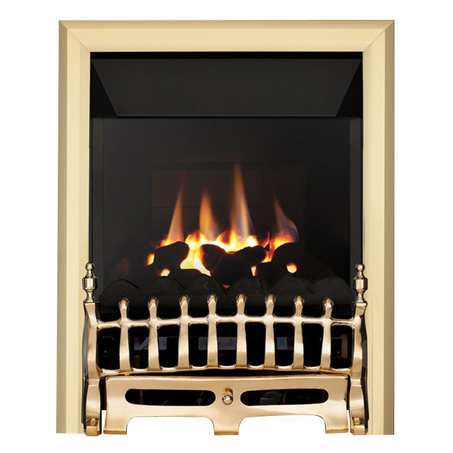 Focal Point Blenheim high efficiency Brass effect Manual control Gas Fire |  DIY at Bu0026Q