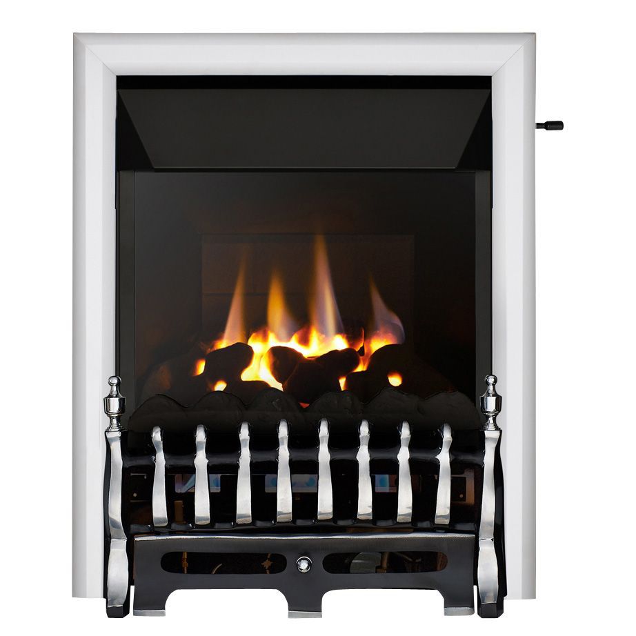 Focal Point Blenheim high efficiency Chrome effect Gas Fire DIY at B&Q