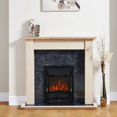 Focal Point Blenheim Kingswood Freestanding Electric Fire suite