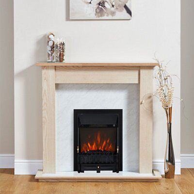 Focal Point Blenheim Kingswood Freestanding Electric Fire suite