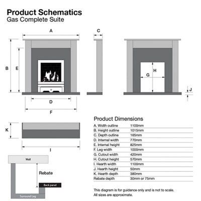 Focal Point Blenheim Kingswood Freestanding Electric Fire suite