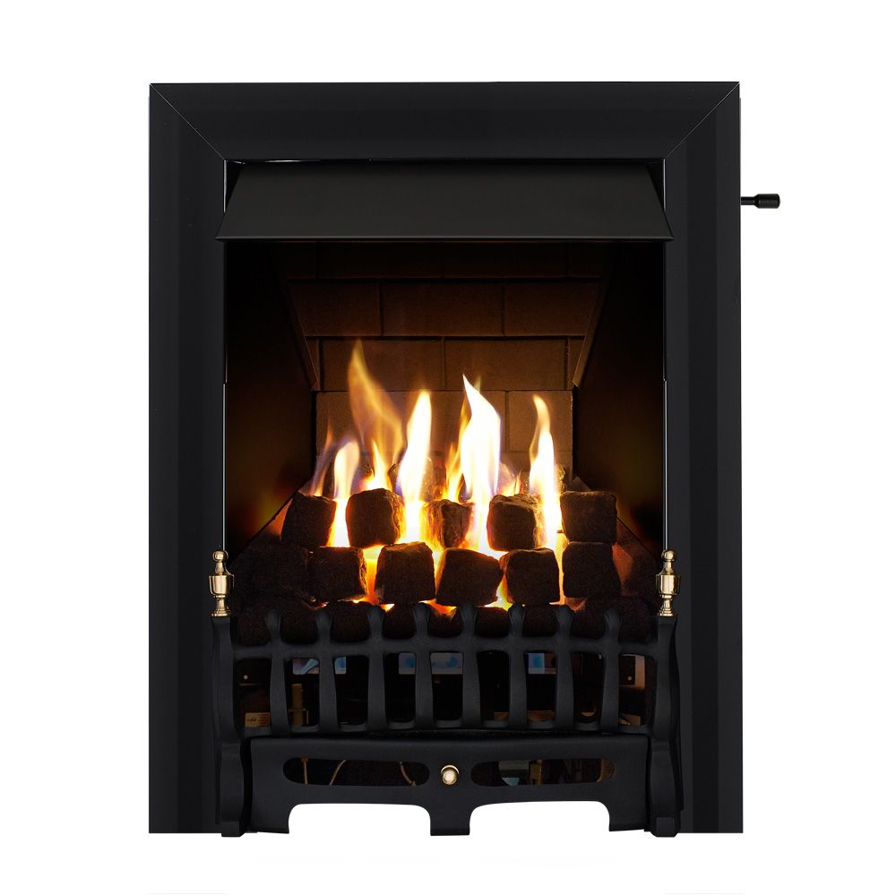 Focal Point Blenheim multi flue Black Slide control Gas Fire | DIY at Bu0026Q