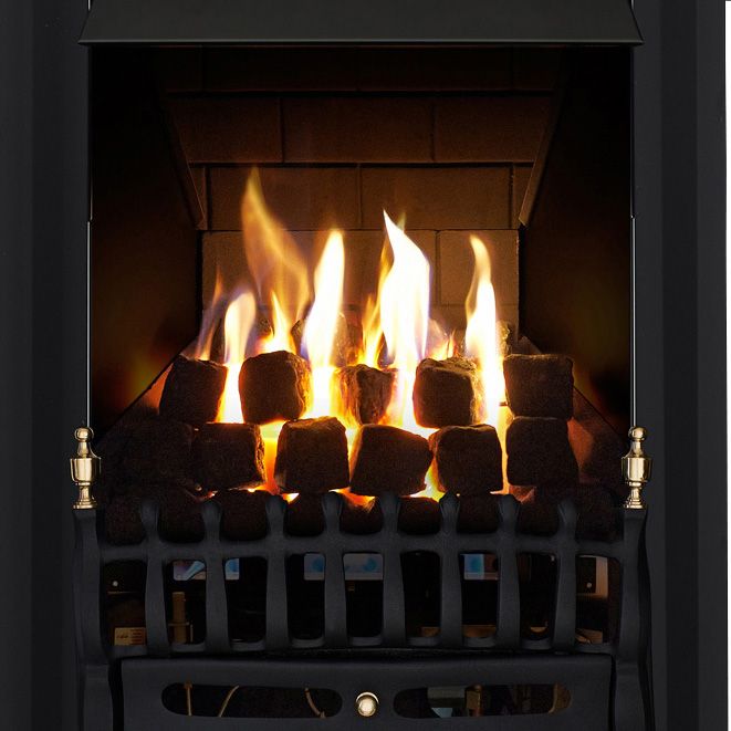 Focal Point Blenheim multi flue Black Slide control Gas Fire | DIY at Bu0026Q